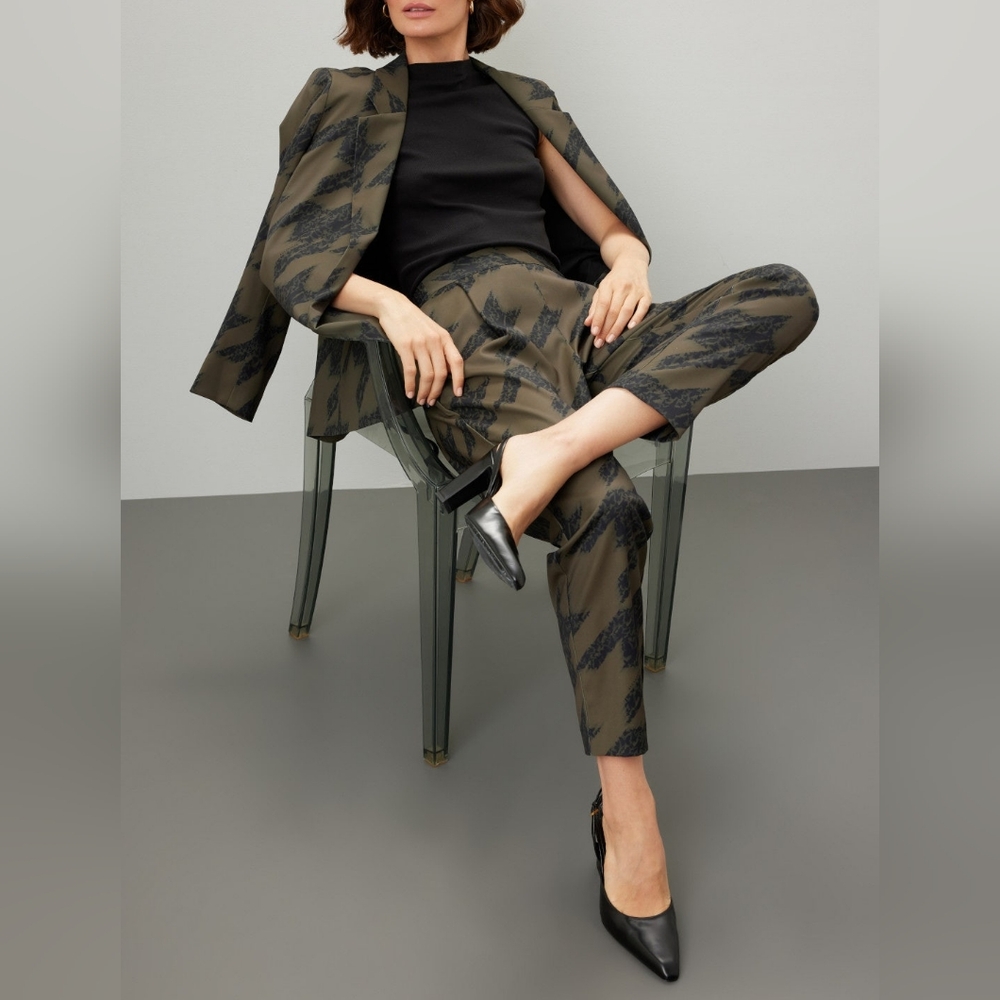 ALL SAINTS | Aleida Houndstooth Toni Tapered Trousers - Picture 10 of 14